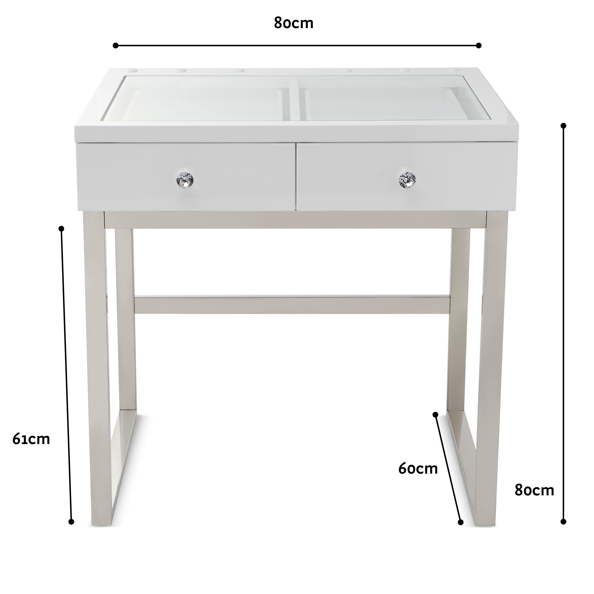 Mini Iconic Vanity Table White Etoile Collective